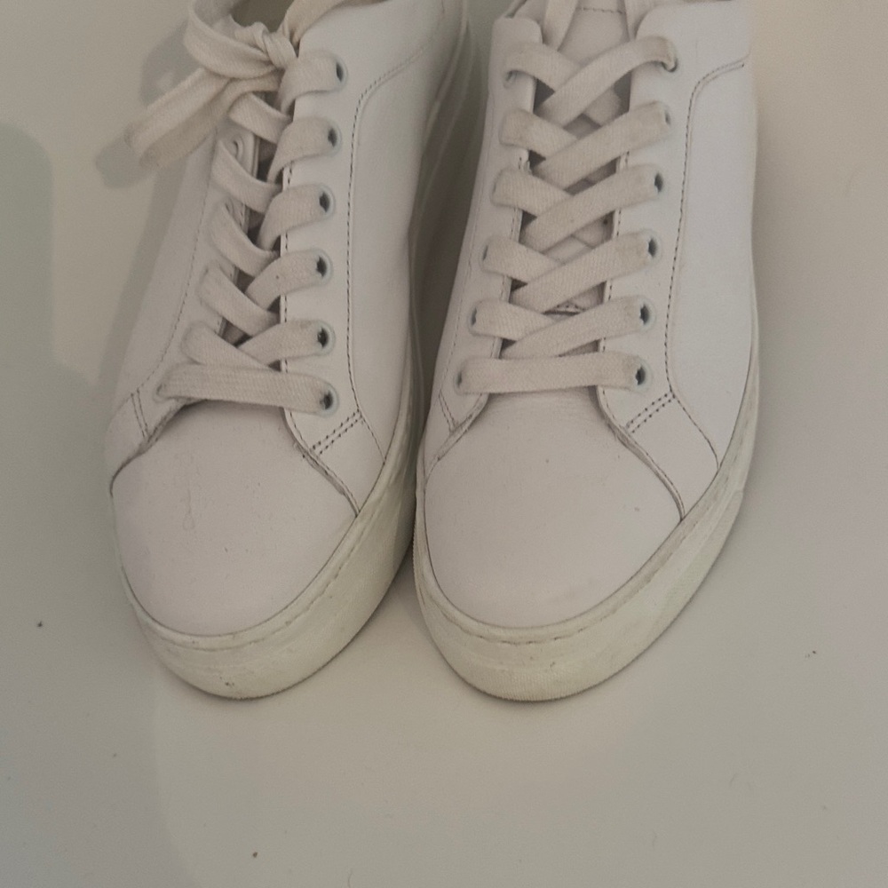Classic Women’s White Lace-Up Sneakers